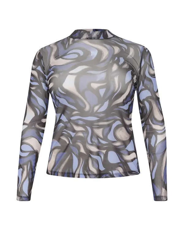 KAFFE CURVE KAFFE CURVE Majica 'johanna'  indigo / miks boja