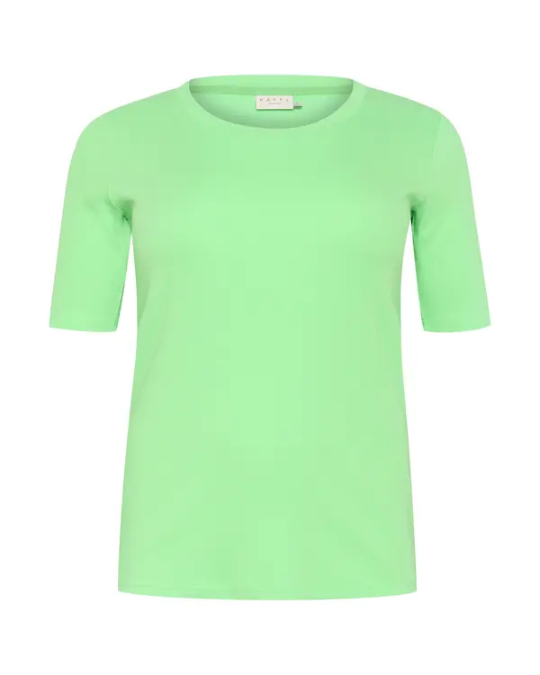 KAFFE CURVE KAFFE CURVE Majica 'KC Carina'  neonsko zelena