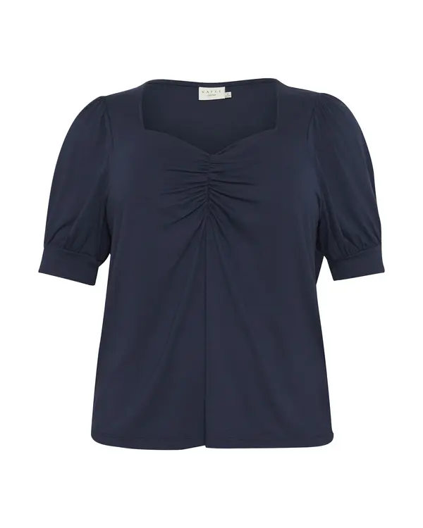 KAFFE CURVE KAFFE CURVE Majica 'KC Sissy'  morsko plava