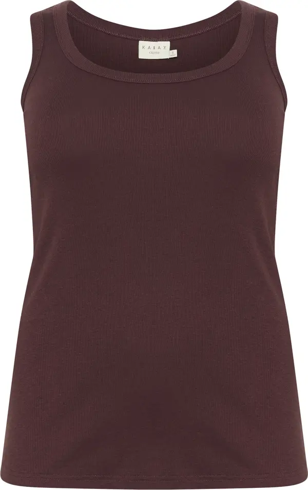KAFFE CURVE KAFFE CURVE Top 'KCCarina'  čokolada