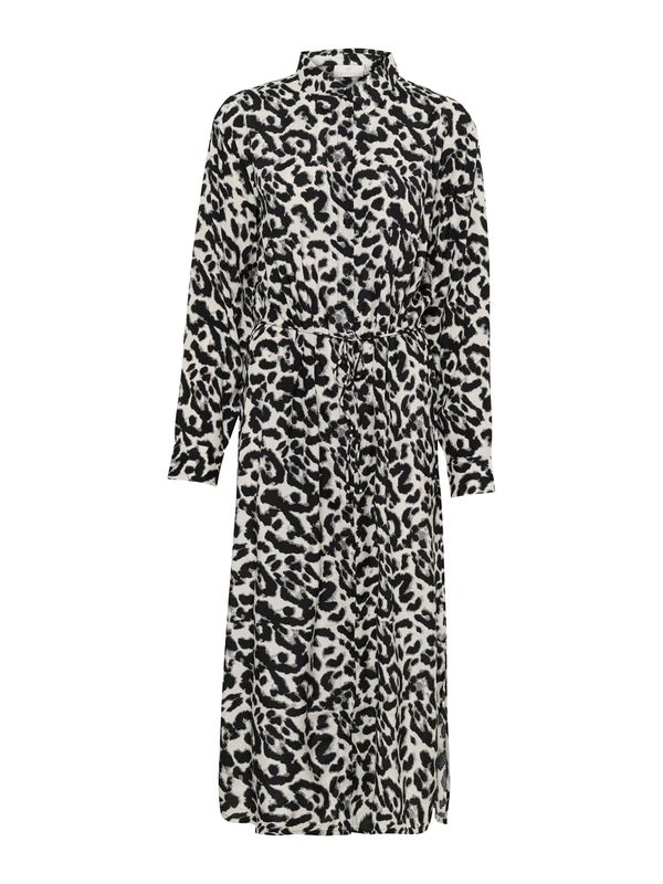 Kaffe Kaffe Košulja haljina 'Alice'  siva / svijetlosiva / crna