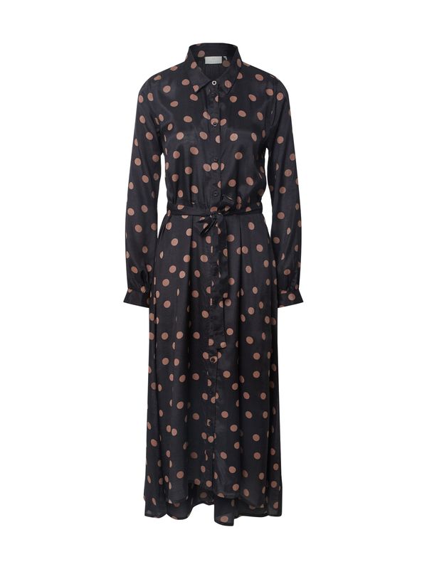 Kaffe Kaffe Košulja haljina 'Oline'  smeđa / crna