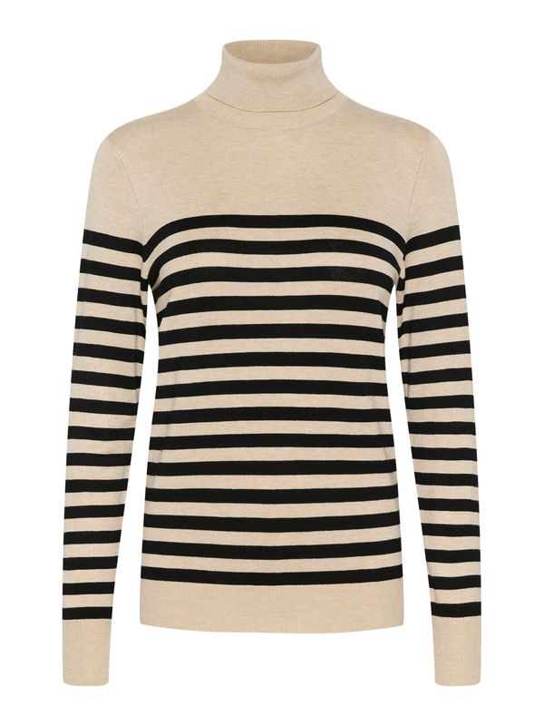 Kaffe Kaffe Pulover 'Lizza'  bež / crna