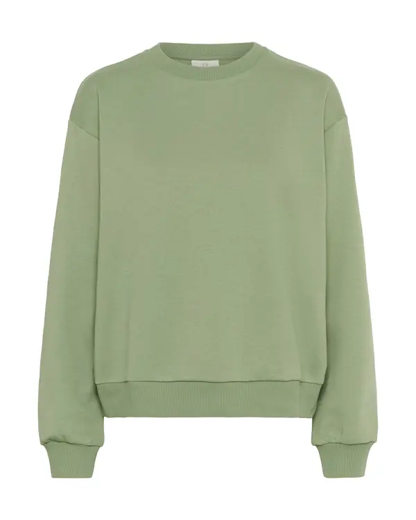 Kaffe Kaffe Sweater majica 'Hazel'  kivi zelena / bijela