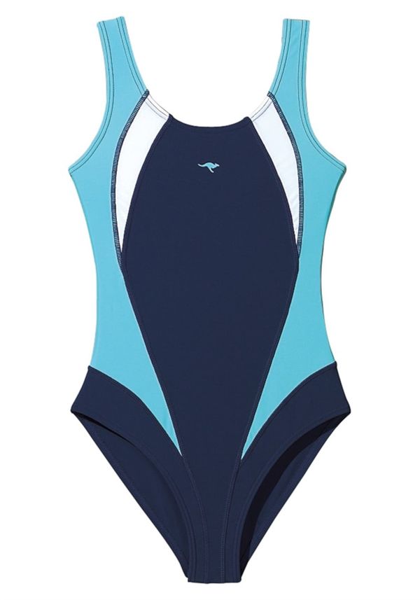 KangaROOS KangaROOS Jednodijelni kupaći kostim  akvamarin / crno plava / bijela