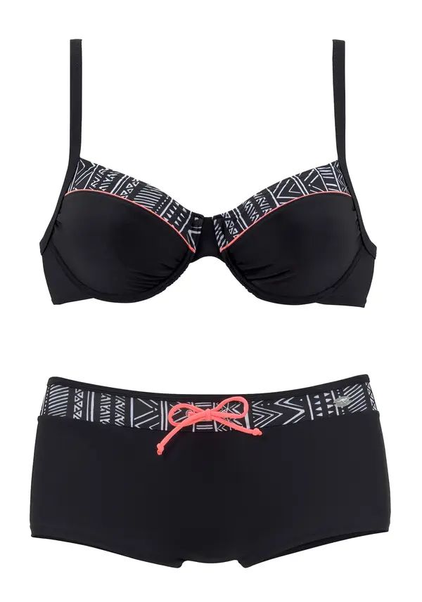 KangaROOS KangaROOS Sportski bikini  crna / bijela