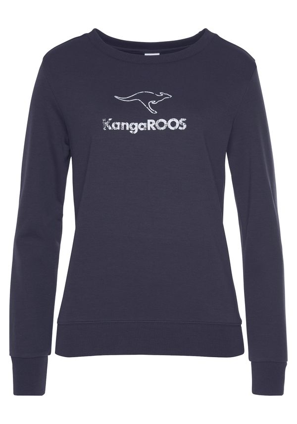 KangaROOS KangaROOS Sweater majica  mornarsko plava / bijela