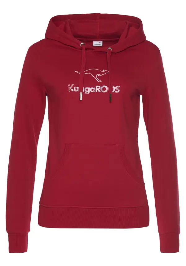 KangaROOS KangaROOS Sweater majica  tamno crvena