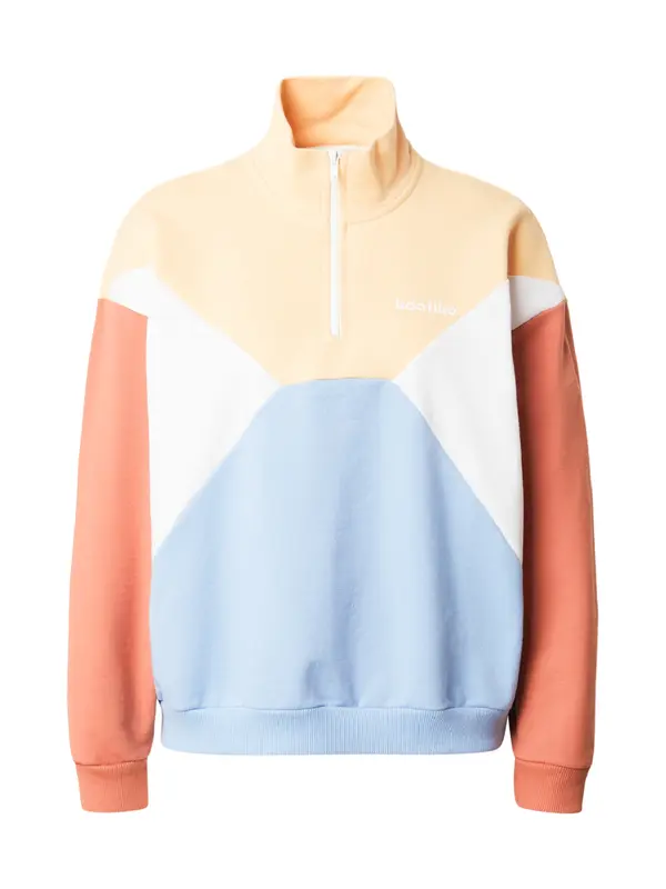 Kaotiko Kaotiko Sweater majica 'ANNETA'  svijetloplava / limun / mandarina / bijela