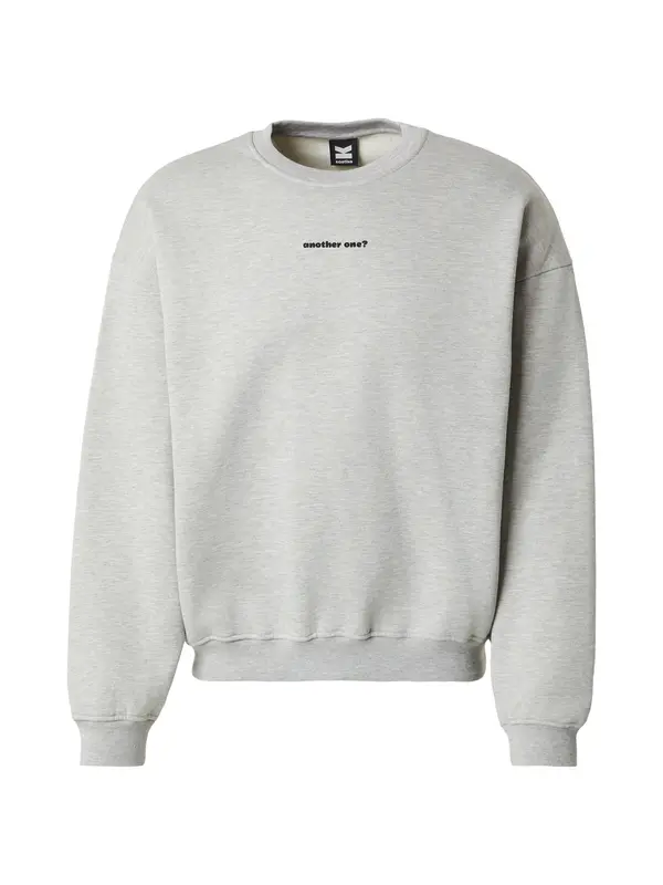 Kaotiko Kaotiko Sweater majica 'ANOTHER ONE'  siva / crna