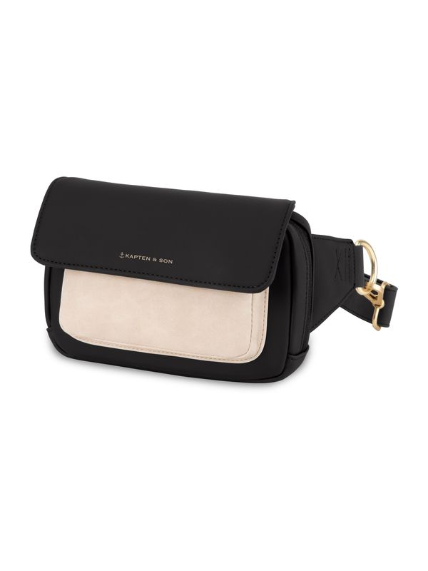 Kapten & Son Kapten & Son Pojasna torbica 'Visby Cream Black'  boja pijeska / crna