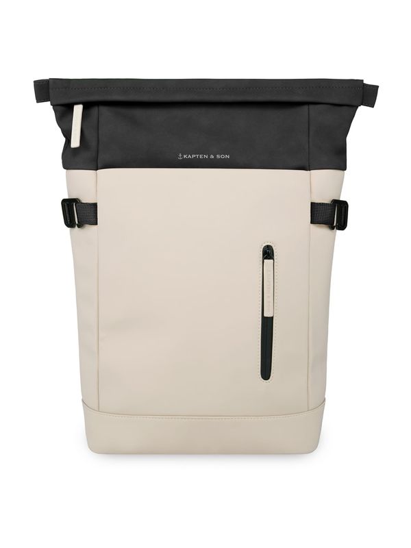 Kapten & Son Kapten & Son Ruksak 'Aarhus Cream Black'  bež / crna