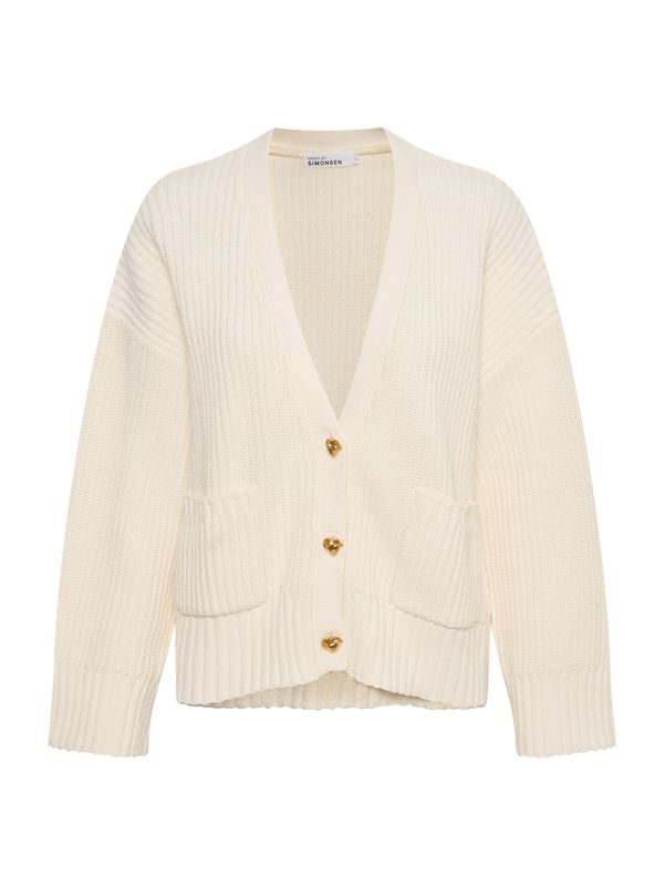 KAREN BY SIMONSEN KAREN BY SIMONSEN Kardigan 'Jaqlin'  ecru/prljavo bijela