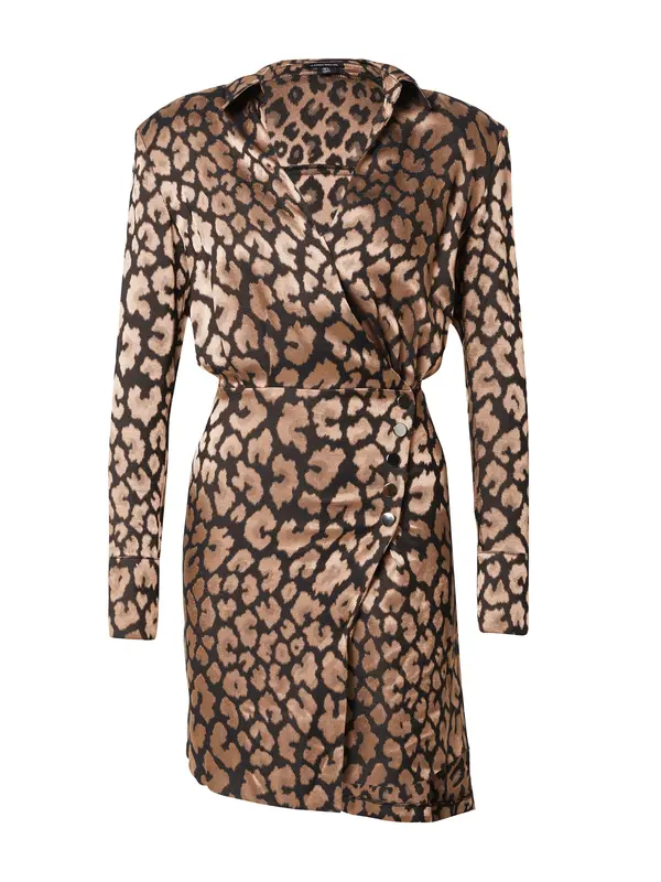 Karen Millen Karen Millen Košulja haljina  tamno bež / crna