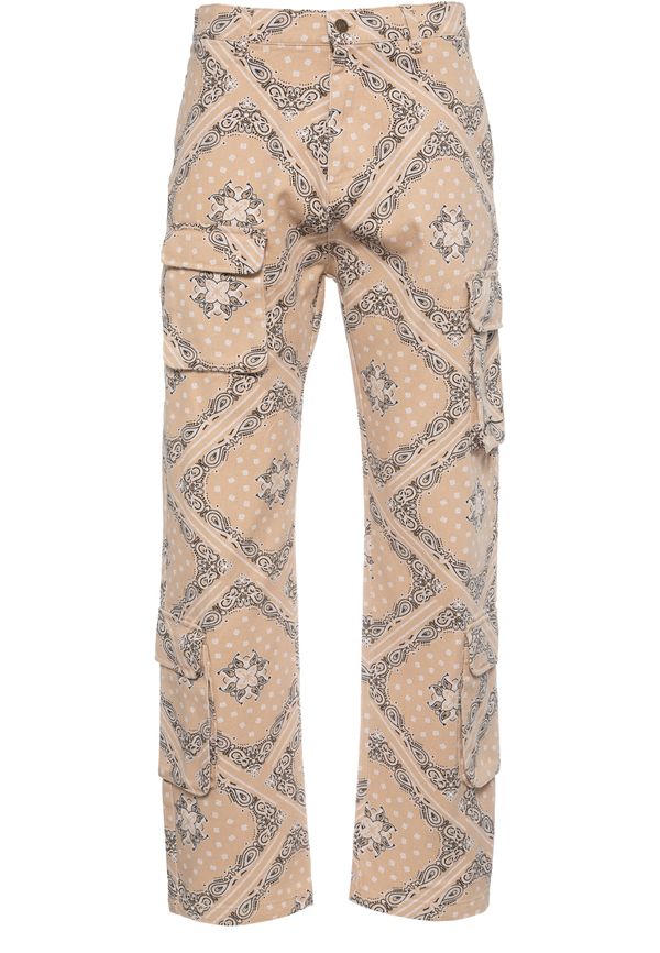 Karl Kani Karl Kani Cargo hlače  pijesak / siva / bijela