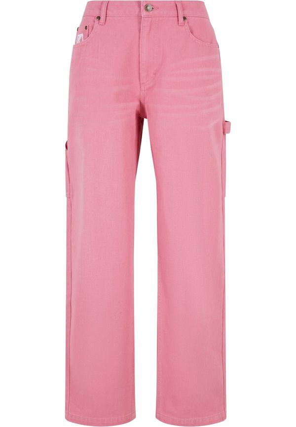 Karl Kani Karl Kani Cargo traperice  ružičasta / bijela