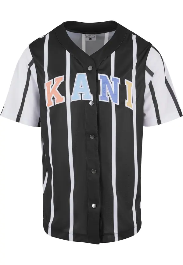 Karl Kani Karl Kani Košulja 'KM241-040-2'  svijetloplava / pastelno narančasta / crna / bijela