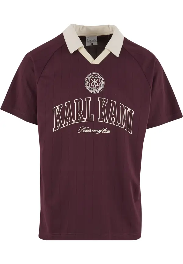 Karl Kani Karl Kani Majica 'Heritage'  svijetlobež / boja vina / tamno crvena