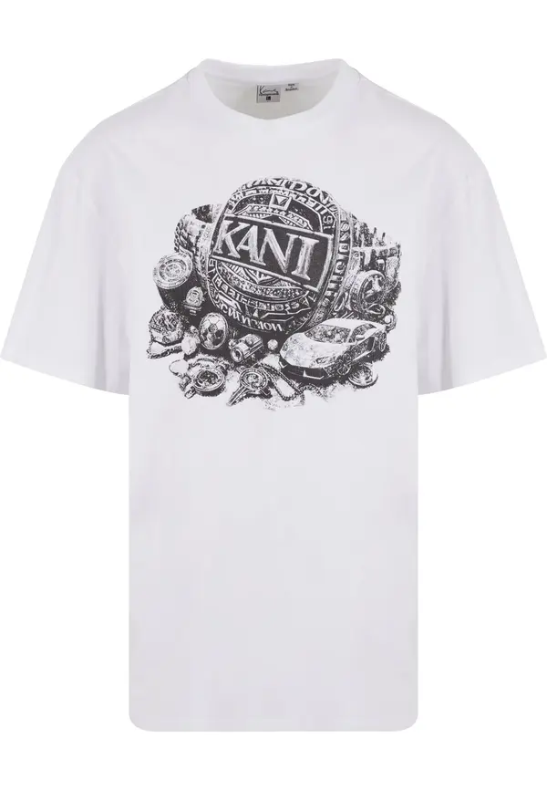 Karl Kani Karl Kani Majica 'Icy Watch'  crna / bijela