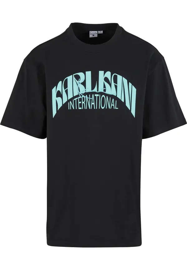Karl Kani Karl Kani Majica 'International'  svijetloplava / crna