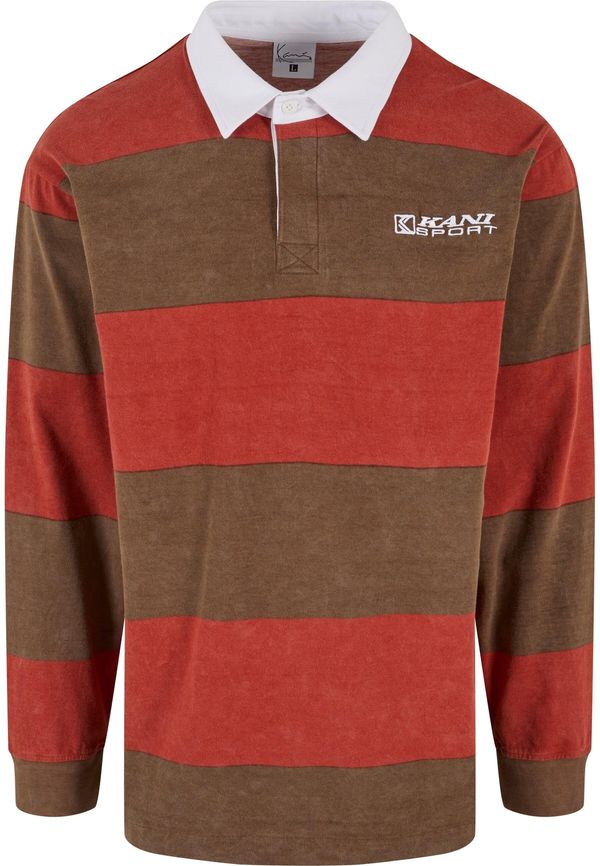 Karl Kani Karl Kani Majica  smeđa / ciglasto crvena / bijela