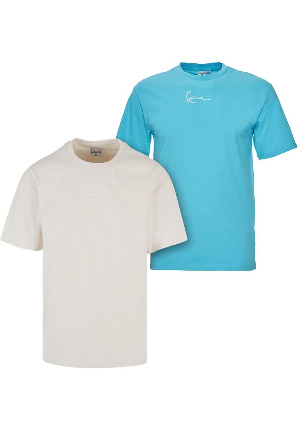 Karl Kani Karl Kani Majica  svijetloplava / svijetlosiva / bijela