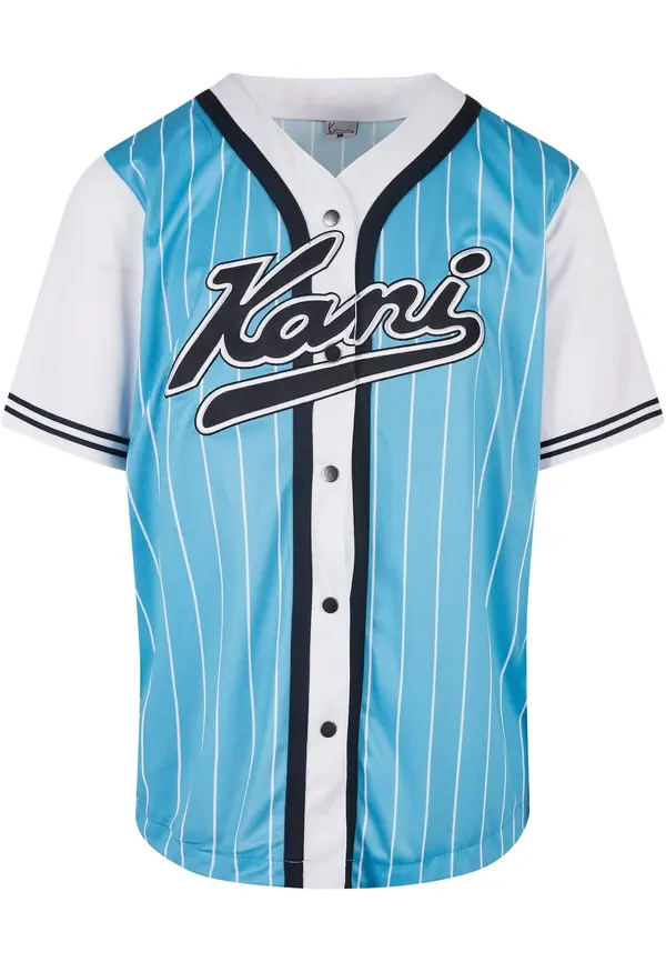 Karl Kani Karl Kani Majica 'Varsity'  svijetloplava / crna / bijela