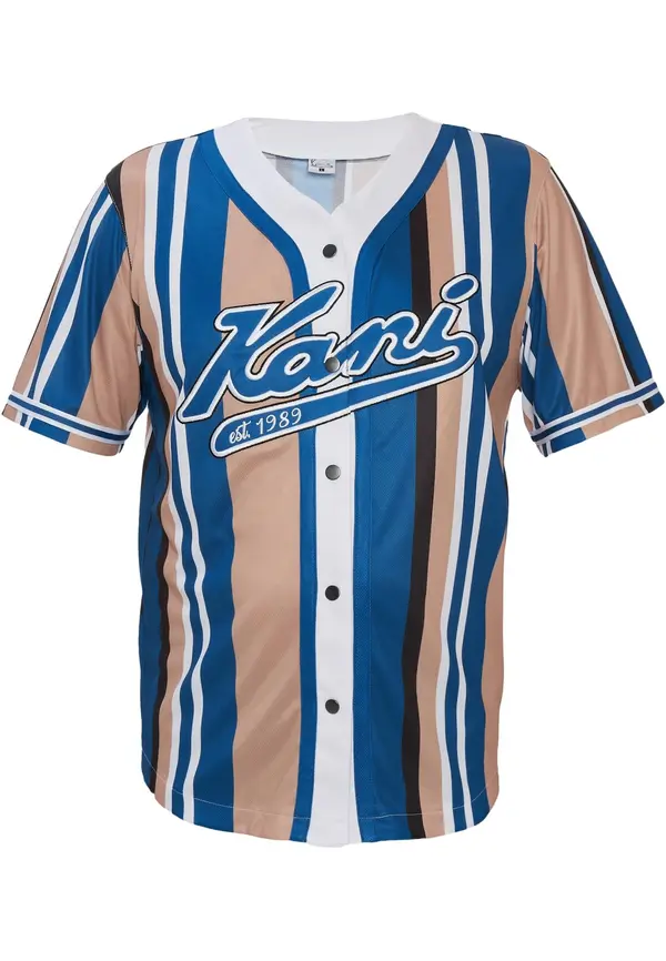 Karl Kani Karl Kani Majica 'Varsity'  tamno plava / smeđa / crna / bijela