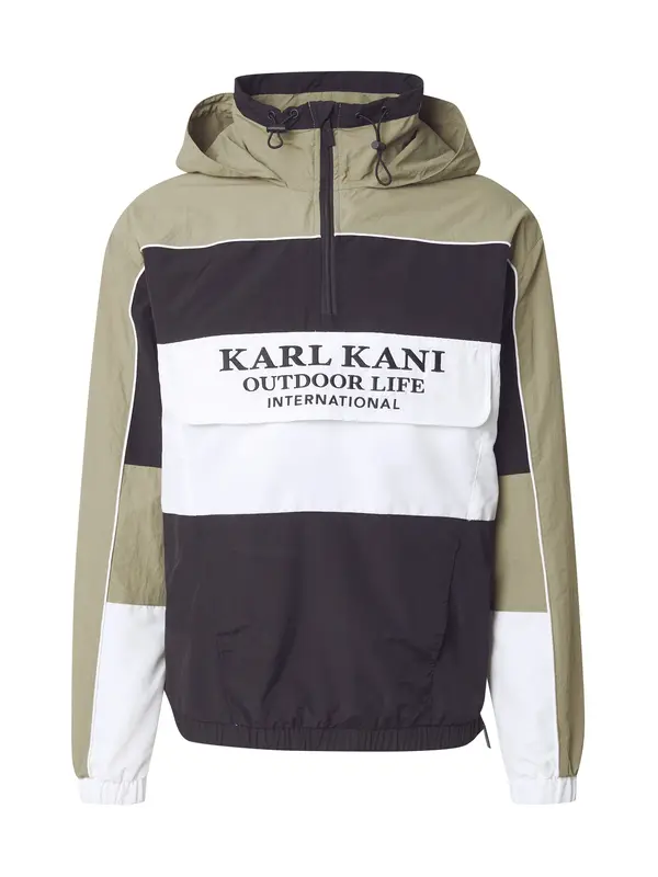 Karl Kani Karl Kani Prijelazna jakna  maslinasta / crna / bijela