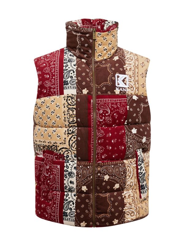 Karl Kani Karl Kani Prsluk  pijesak / tamno smeđa / karmin crvena / bijela