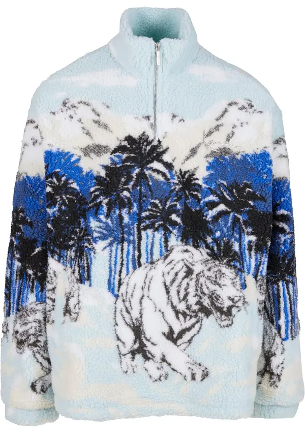 Karl Kani Karl Kani Pulover 'Ice Tiger'  plava / siva / crna / bijela