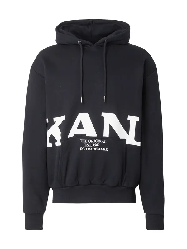 Karl Kani Karl Kani Sweater majica  crna / bijela