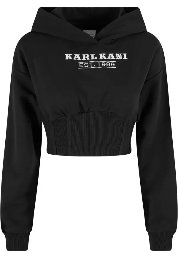 Karl Kani Karl Kani Sweater majica  crna / bijela