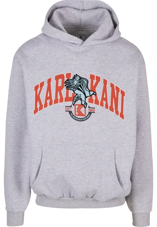 Karl Kani Karl Kani Sweater majica 'Eagle'  tirkiz / siva melange / crvena / crna