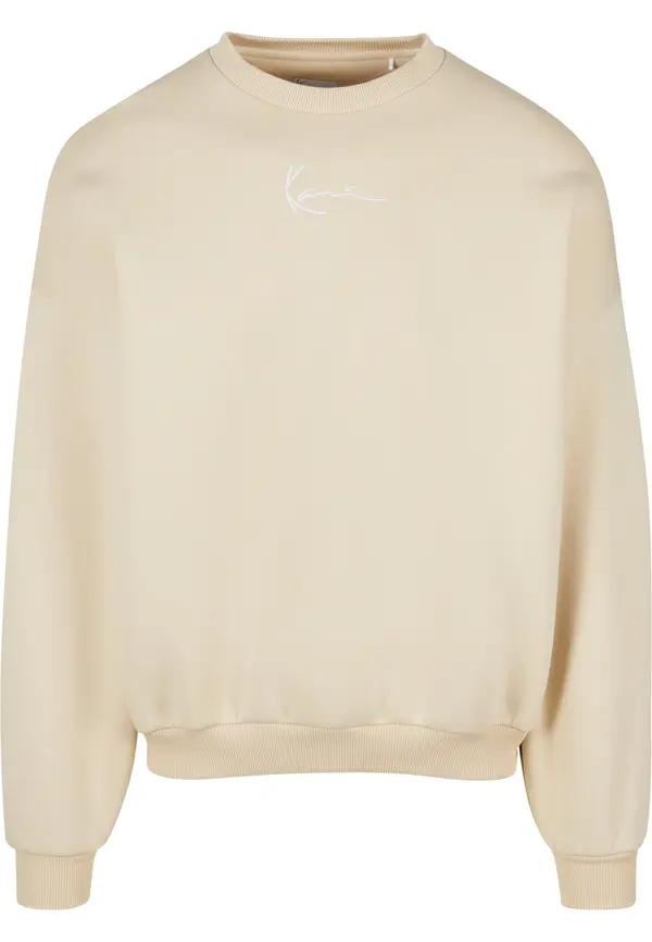 Karl Kani Karl Kani Sweater majica 'Essential'  pijesak / bijela
