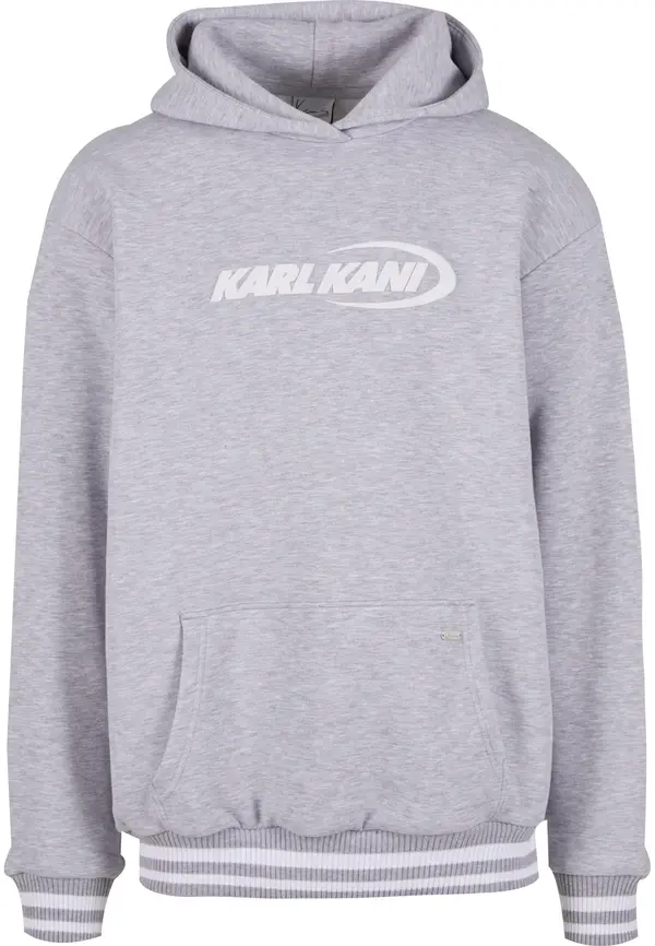Karl Kani Karl Kani Sweater majica 'Kani Ellipse'  siva melange / bijela