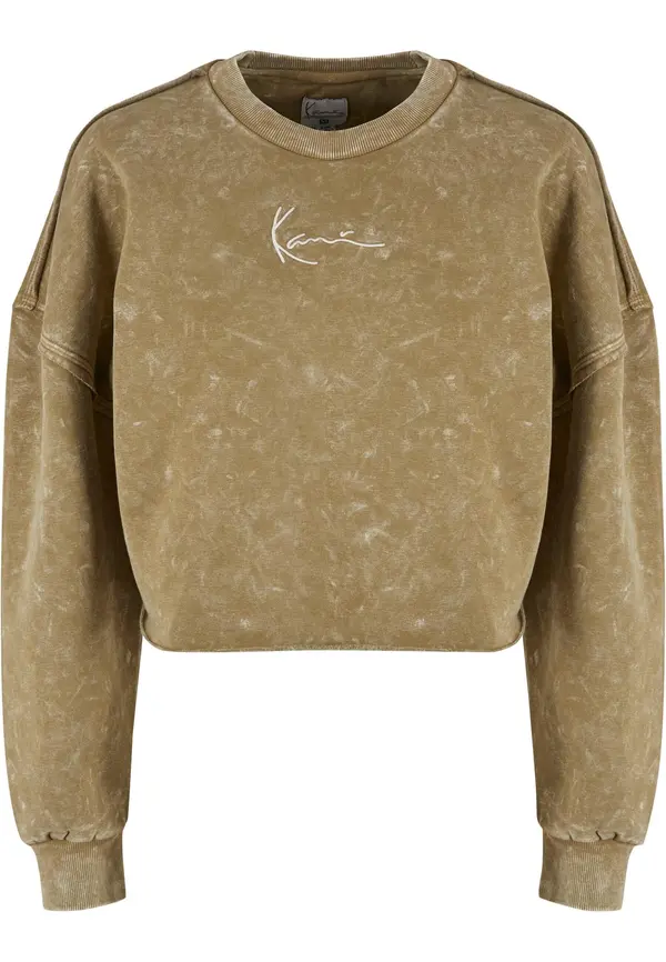 Karl Kani Karl Kani Sweater majica  maslinasta / bijela