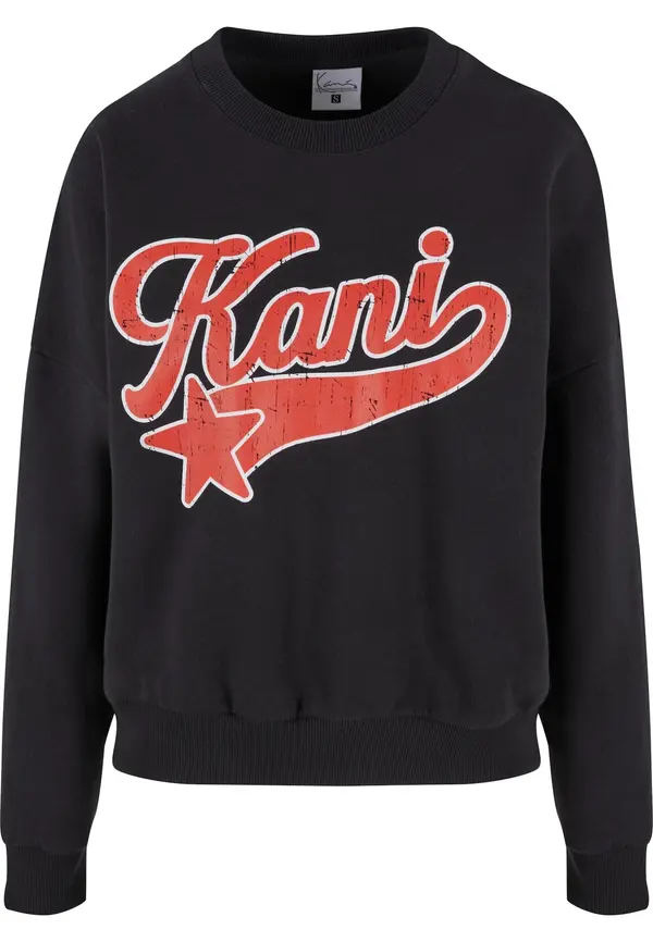 Karl Kani Karl Kani Sweater majica 'Star'  klasično crvena / crna / bijela