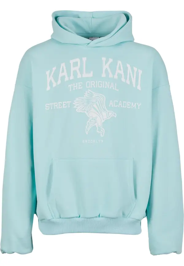 Karl Kani Karl Kani Sweater majica 'Street Academy'  akvamarin / bijela