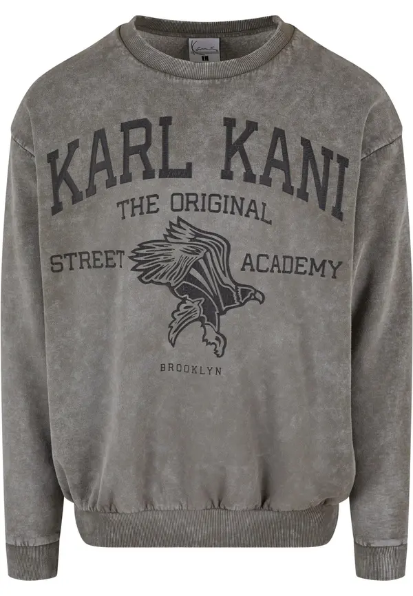 Karl Kani Karl Kani Sweater majica 'Street Academy'  antracit siva / tamo siva