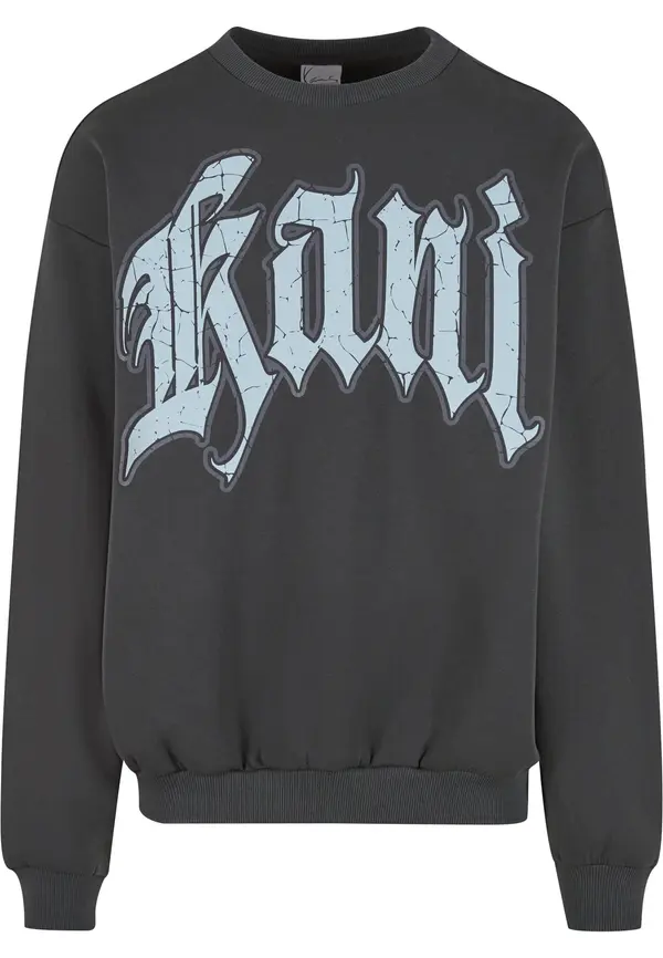 Karl Kani Karl Kani Sweater majica  svijetloplava / antracit siva