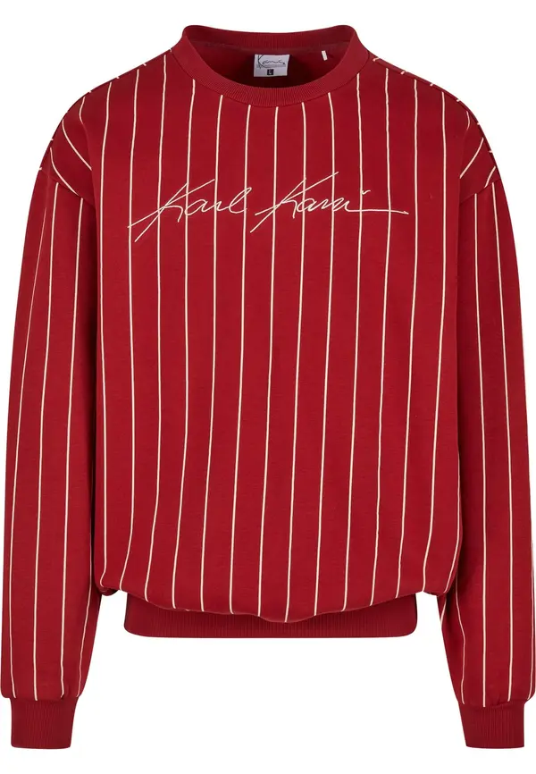 Karl Kani Karl Kani Sweater majica  tamno crvena / bijela