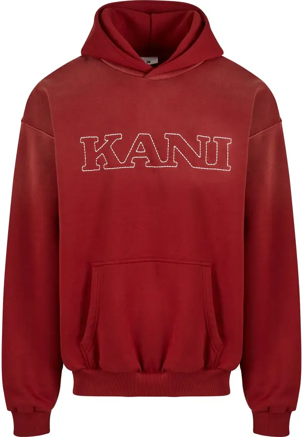 Karl Kani Karl Kani Sweater majica  tamno crvena / bijela