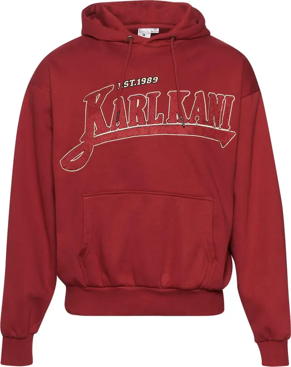 Karl Kani Karl Kani Sweater majica  tamno crvena / crna / bijela