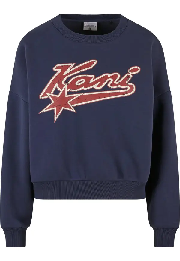 Karl Kani Karl Kani Sweater majica 'Varsity Star'  morsko plava / crvena / bijela