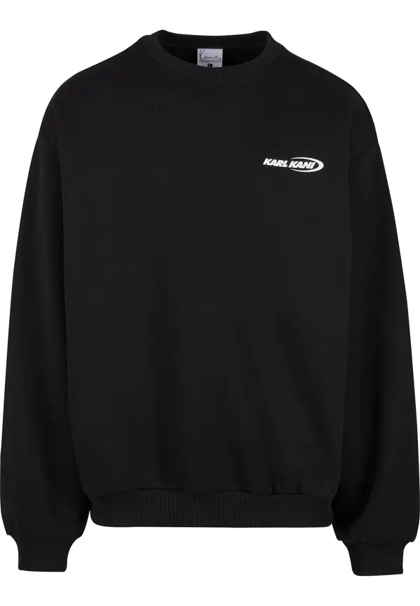 Karl Kani Karl Kani Sweater majica 'Woven Signature Resist Love Crew'  crvena / crna / bijela