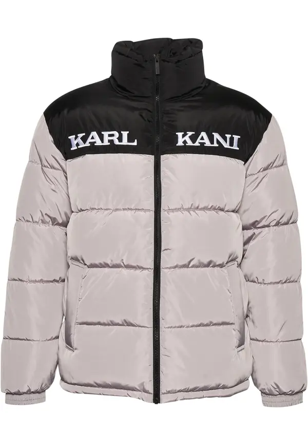 Karl Kani Karl Kani Zimska jakna 'Essential'  svijetlosiva / crna / bijela