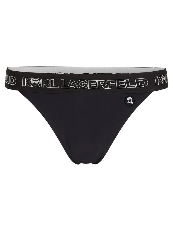 Karl Lagerfeld Karl Lagerfeld Bikini donji dio  crna / bijela