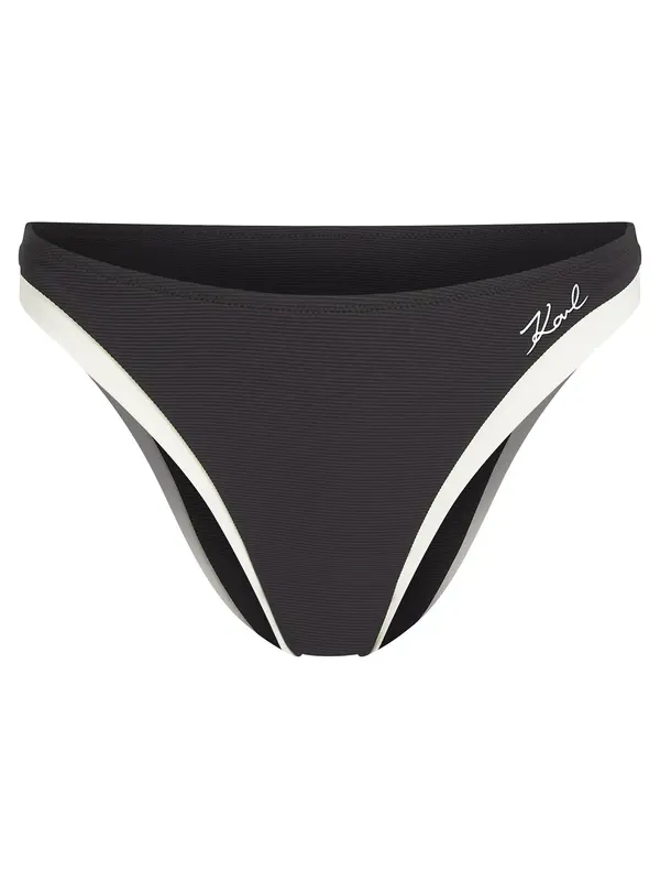 Karl Lagerfeld Karl Lagerfeld Bikini donji dio  crna / prljavo bijela