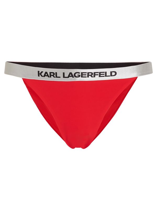 Karl Lagerfeld Karl Lagerfeld Bikini donji dio  crvena / crna / srebro